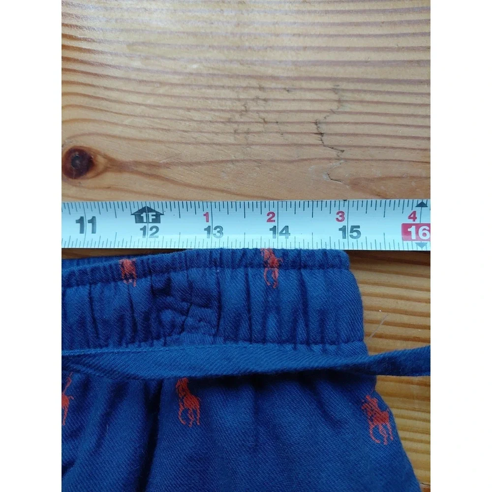 Polo‎ Ralph Lauren Sleepwear Mens Pants Blue Red Allover Pony Print Cotton